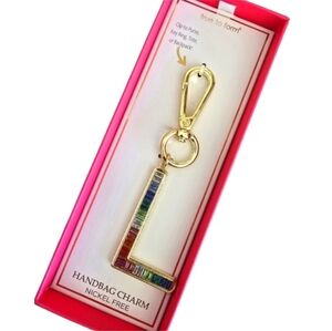 Handbag Charm Keychain True to Form Initial Letter L Gold Purse Backpack Bag
